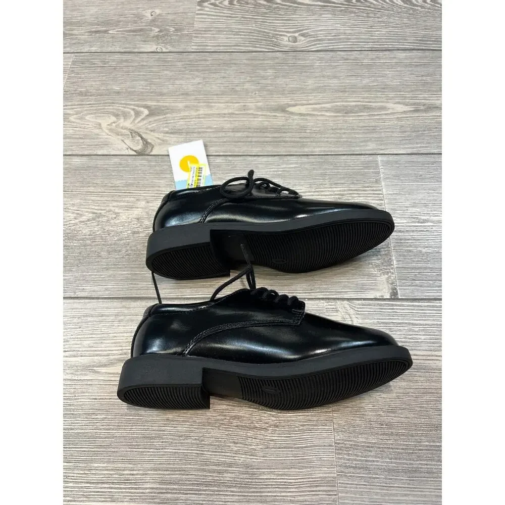 Cat & Jack Kids' Will Oxford Dress Shoes Black 1 NWT